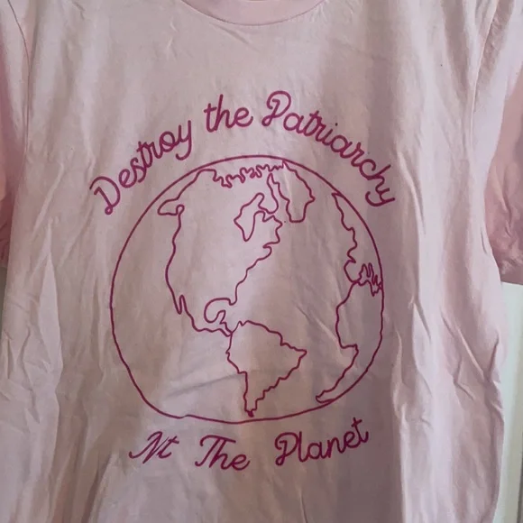 Destroy the Patriarchy not the Planet earth t shirt - Picture 2 of 4